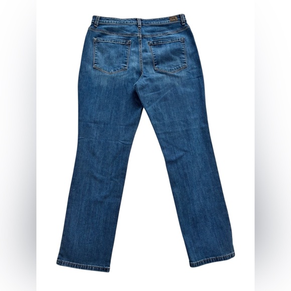 Lee Jeans Relaxed Fit Straight Leg High Rise Wash Blue Size M - Picture 2 of 12